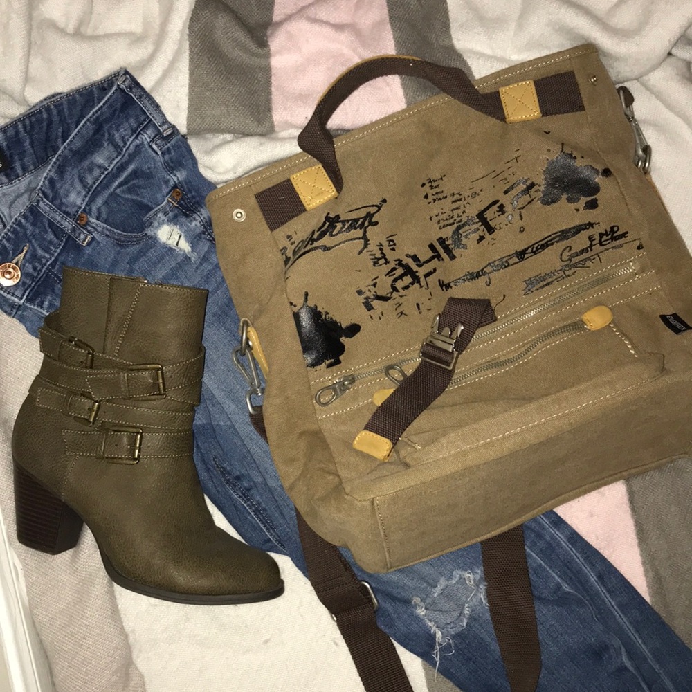Kaylene canvas large cross body bag